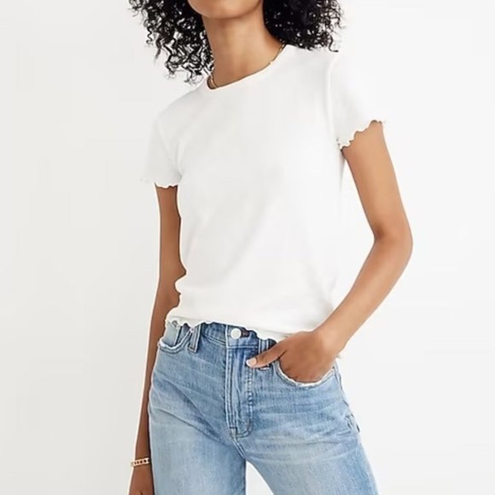 Madewell White Short Sleeve Tee